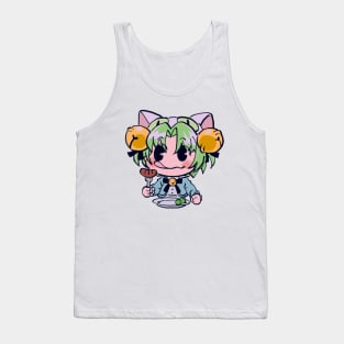 I draw that funny picture of dejiko eating sausage / di gi charat Tank Top